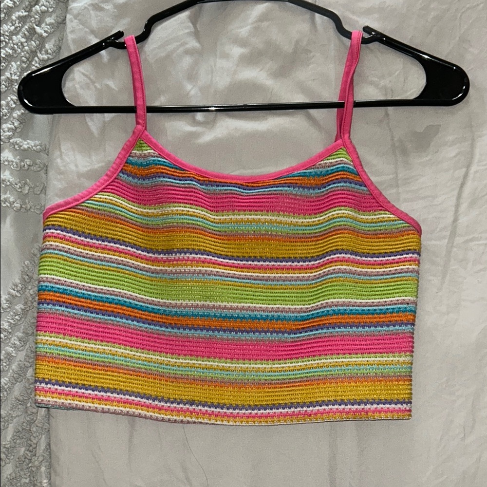 Colorful crop top, SHEIN, Size Small